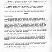 Association of Black Faculty and Administrators Meeting Minutes, March 1, 1976