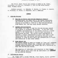 Black Caucus Meeting Minutes, November 6, 1975