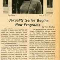 Sexuality Series Begins New Programs