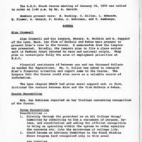 Black Caucus Meeting Minutes, January 29, 1976