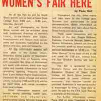Women&#039;s Fair Here