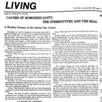 Causes of Homosexuality: The Stereotyped and the Real