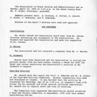 Association of Black Faculty and Administrators Meeting Minutes, April 12, 1976