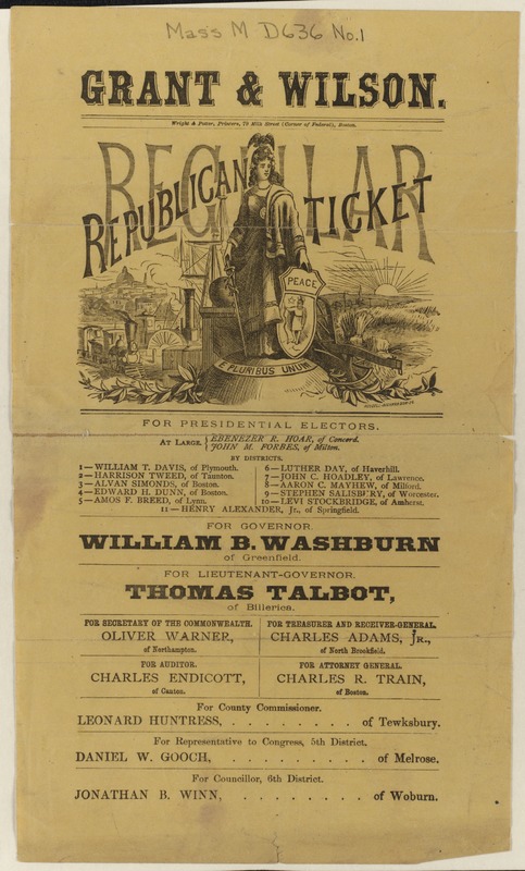 1872 National and State Republican Ticket