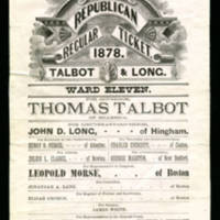 1878 Republican Campaign Poster