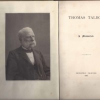 Thomas Talbot A Memorial