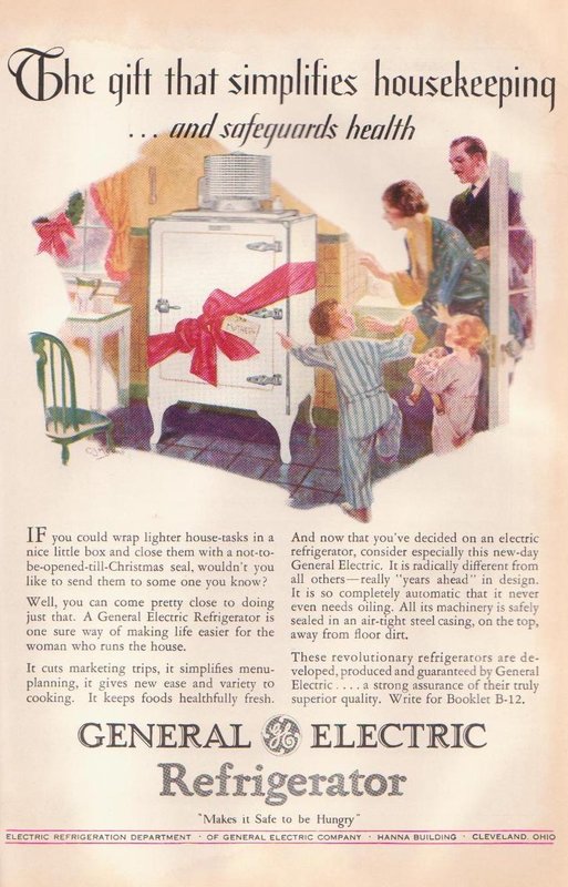 General Electric Refrigerator Advertisement (1928)