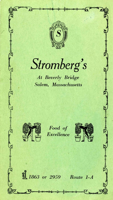 Stromberg's Menu
