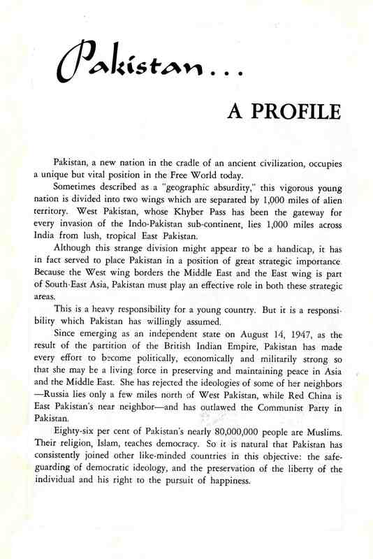 Pakistan...... A Profile 