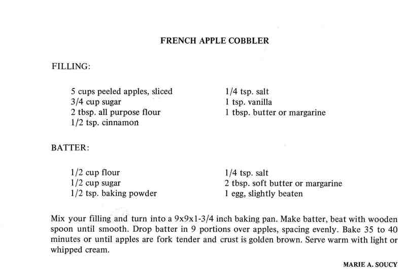 French Cobbler Recipe