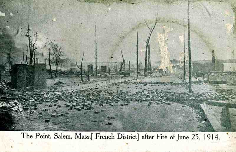 The Point, Salem, Mass [French District] after Fire of June 25, 1914