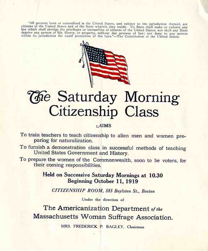 The Saturday Morning Citizenship class