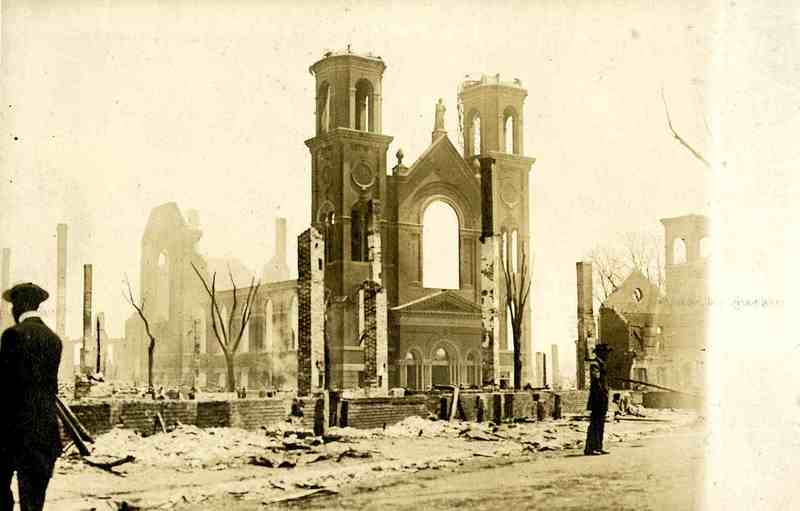 St. Joseph's Church After the Great Salem Fire
